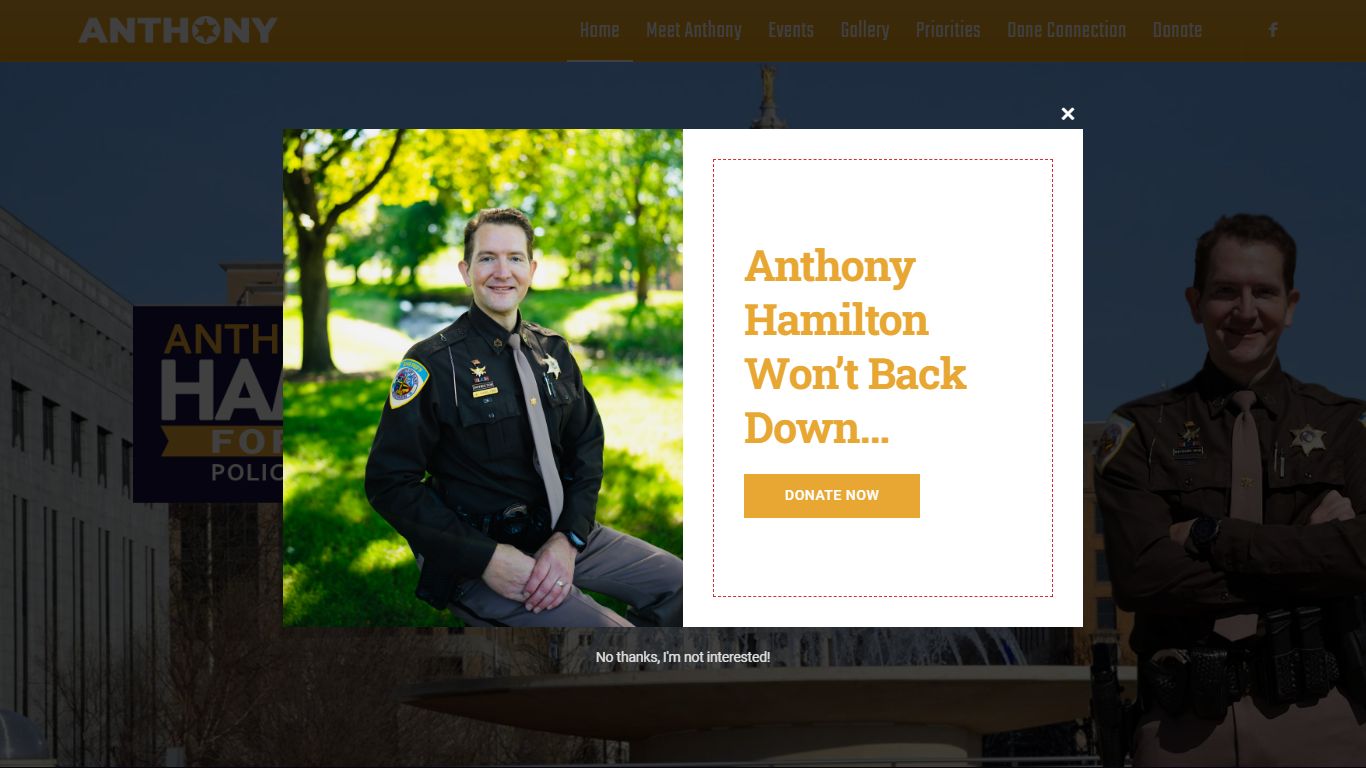 Anthony Hamilton For Dane County Sheriff