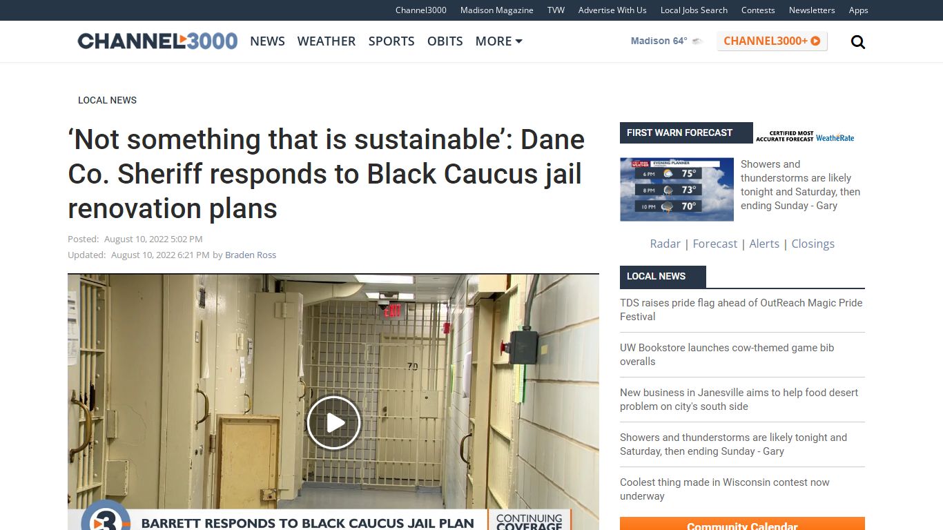 'Not something that is sustainable': Dane Co. Sheriff responds to Black ...